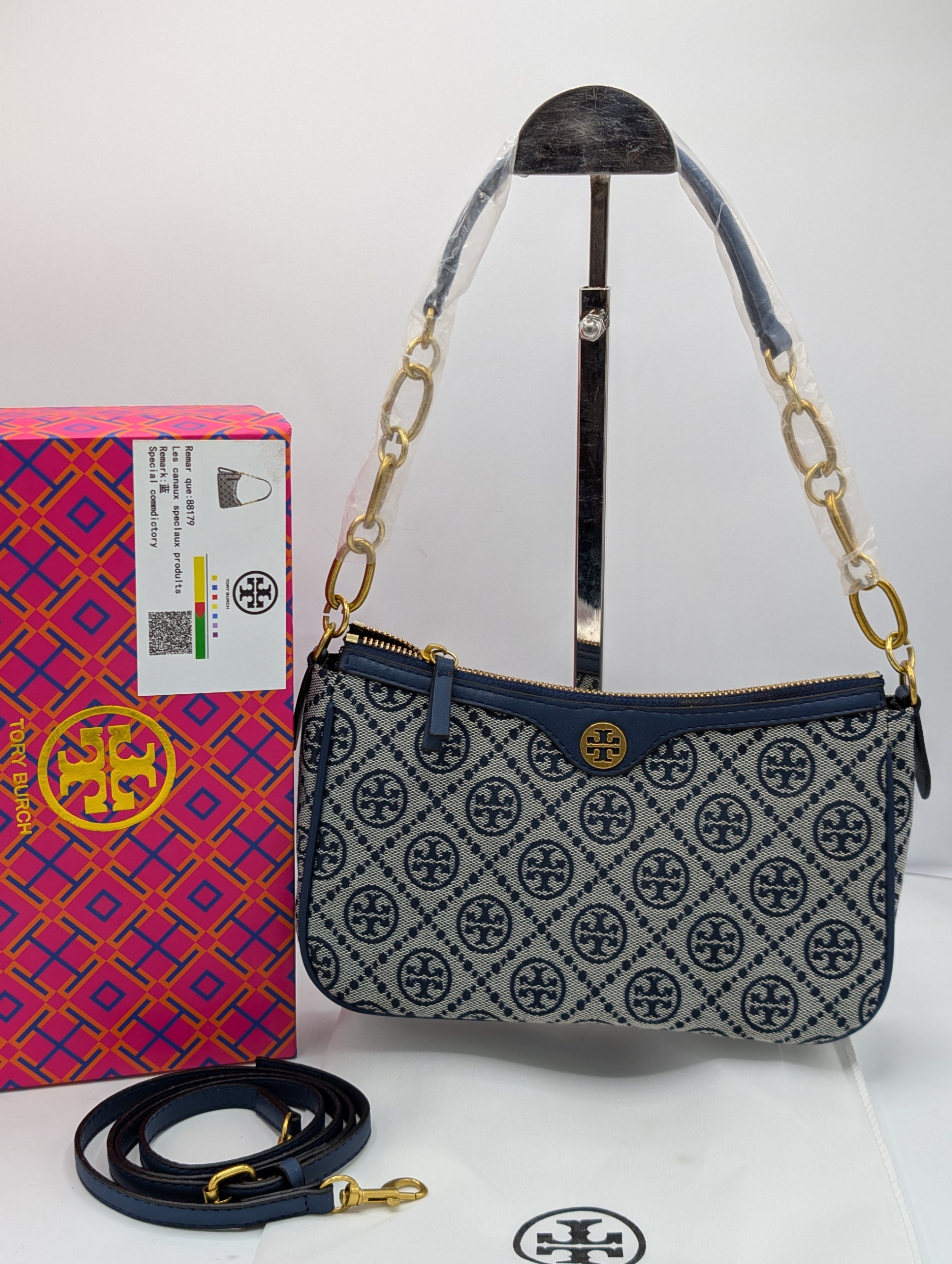 Tory Burch T Monogram Jacquard Small Shoulder Bag