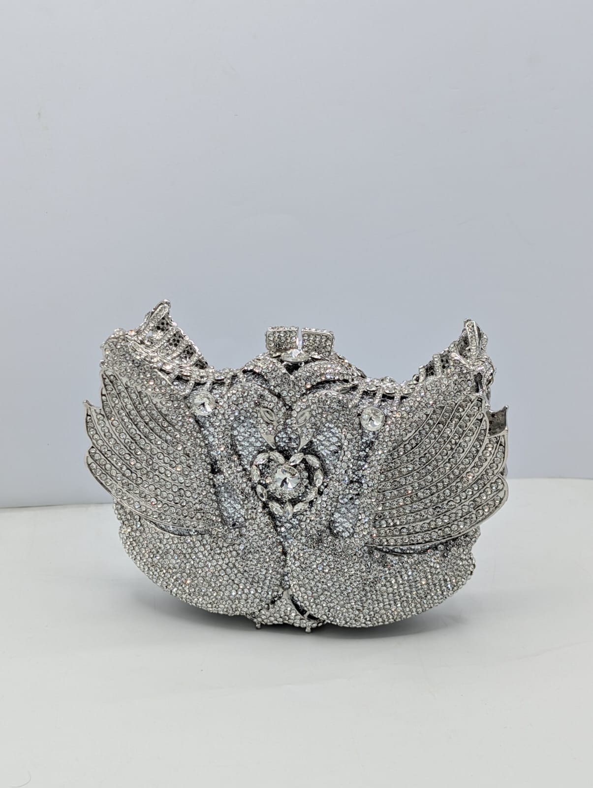 Crystal embellished clutch